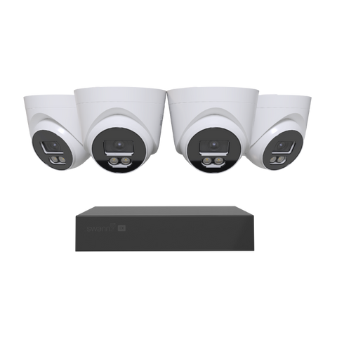 Swann EliteX™ 6K/12MP NVR Security System with 4 Dome Cameras | SWNVK-8EX412MPD