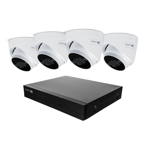AdvancedX™ Wired Security System - 4 Dome Cameras, 8 Channel NVR