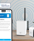 Combine with a MaxRanger4K hub, usually sold in kits with 2, 3 or 4 cameras. MaxRanger4K hubs can connect wirelessly to up to 8 cameras.