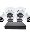 AdvancedX™ Wired Security System - 4 Dome Cameras + 2 Cameras, 8 Channel NVR