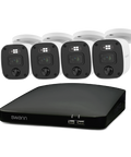 Home 4 Camera 8 Channel 2K DVR 1TB HDD Security System with Mic