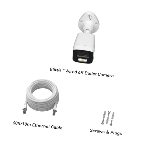 Swann EliteX™ Wired 6K/12MP Bullet Add-On Camera | SWNHD-EX12MPB