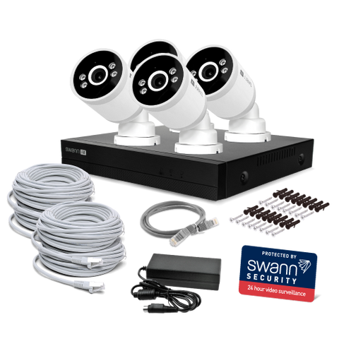 AdvancedX™ Wired Security System - 4 Cameras, 8 Channel NVR