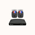 Home 2 Kameras 4 Kanäle 1080p Full HD DVR 64GB SD-Karten-Sicherheitssystem mit Mikrofon