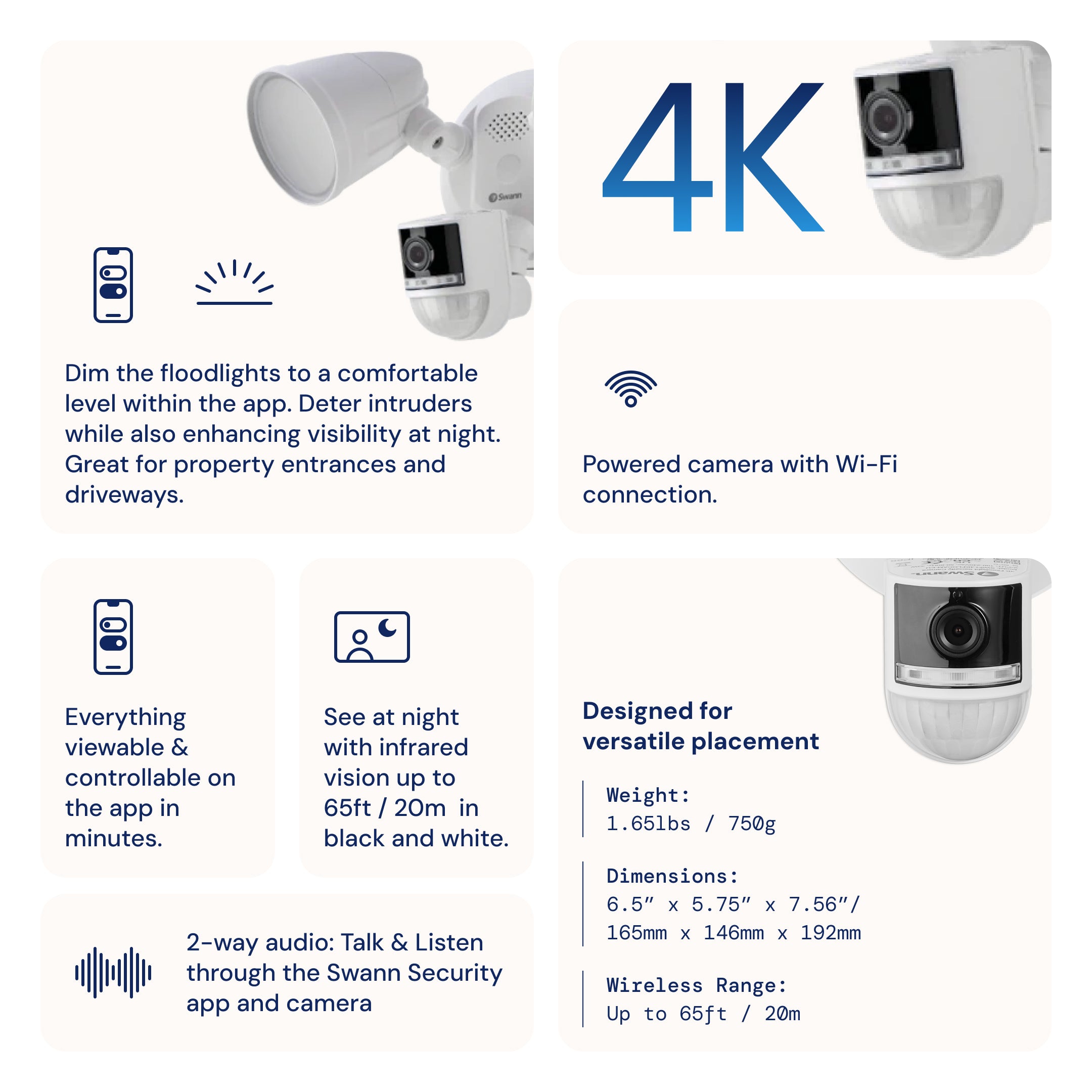 4K Floodlight Security Camera | Swann Security – Swann