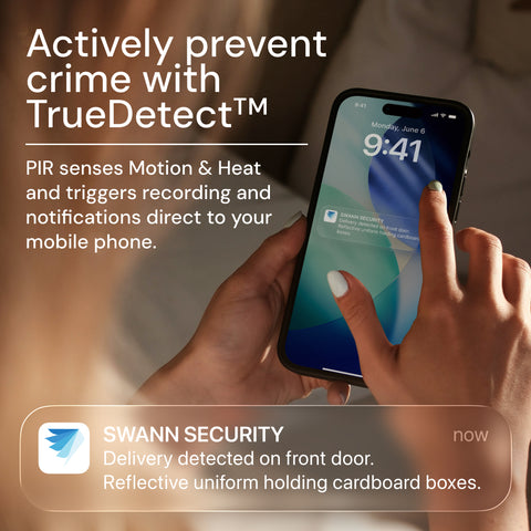 Swann EVO draadloze videodeurbel met SwannShield AI-spraakassistent