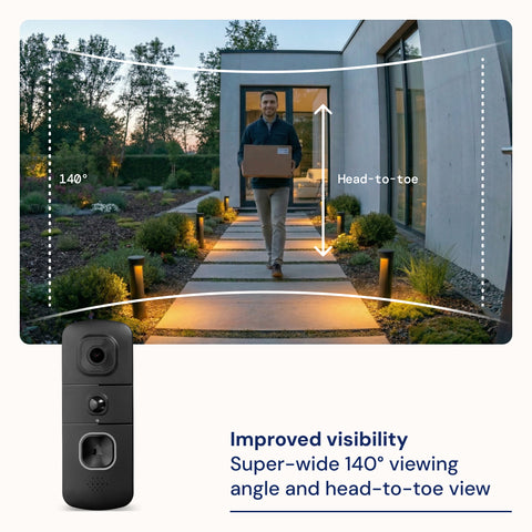 Swann EVO draadloze videodeurbel met SwannShield AI-spraakassistent