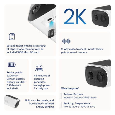Swann EVO Wireless 2K Solar-Überwachungskamera