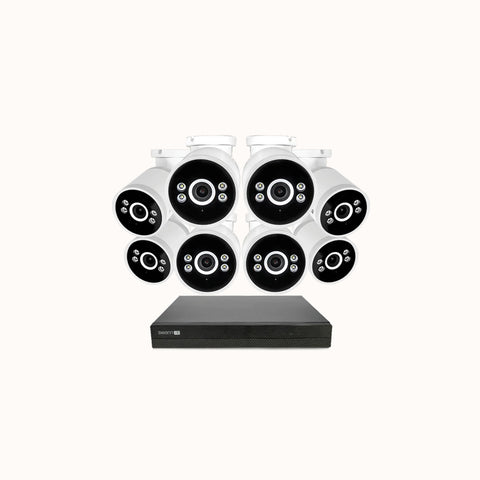 AdvancedX™ Wired Security System - 8 Cameras, 16 Channel NVR