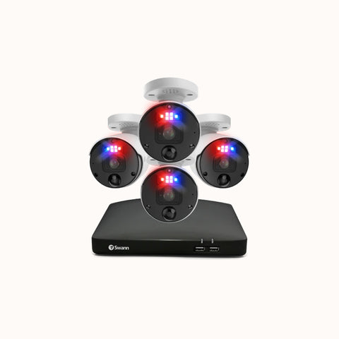 4 Camera 8 Channel 4K Ultra HD Professional Home NVR Security System