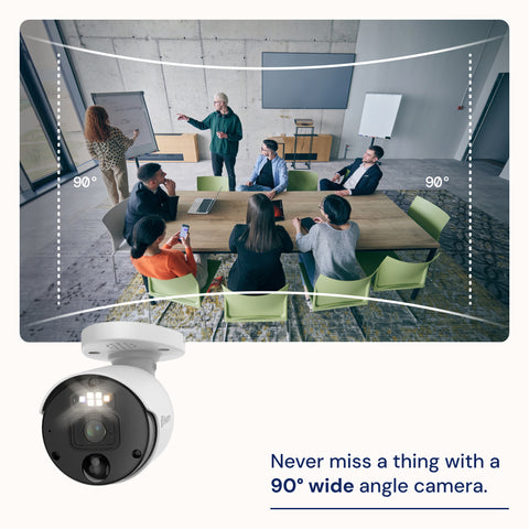 Professioneel NVR-beveiligingssysteem voor thuis met 4 camera's, 8 kanalen en 4K Ultra HD.