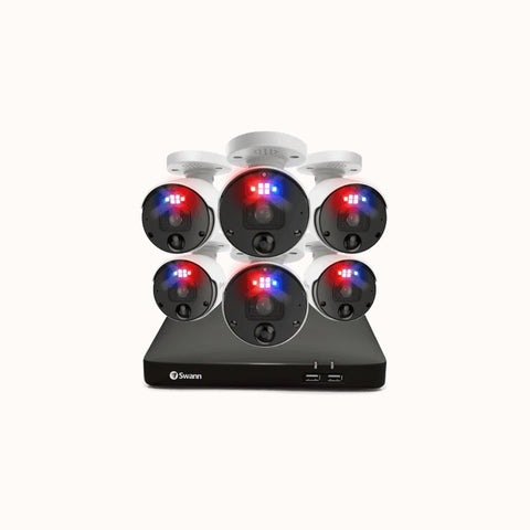 6 Camera 8 Channel 4K Ultra HD Professional Home NVR Security System