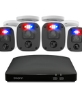 Home 4 Camera 8 Channel 2K DVR 1TB HDD Security System with Mic