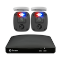 Home 2 Camera 4 Channel 1080p Full HD DVR 64GB SD Card Security System with Mic