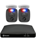 Home 2 Camera 4 Channel 1080p Full HD DVR 64GB SD Card Security System with Mic