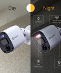 Home 6 Camera 8 Channel 2K DVR 256GB SD Card Security System with Mic