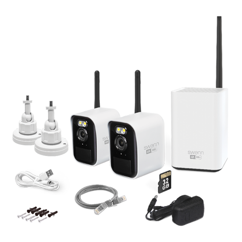 Swann MaxRanger4K™ Mini Long-Range Wireless Security System with 2 Cameras | SWNVK-MRMINISD2-EU