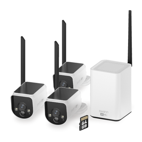 MaxRanger4K™ Solar 3 Camera Security System with Longest Range Wireless | SWNVK-MR4KSD3-EU