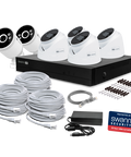 AdvancedX™ Wired Security System - 4 Dome Cameras + 2 Cameras, 8 Channel NVR