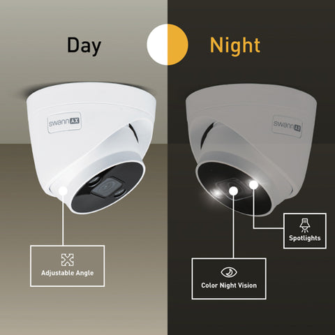 AdvancedX™ Wired Security System - 4 Dome Cameras, 8 Channel NVR