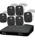 Home 6 Camera 8 Channel 2K DVR 256GB SD Card Security System with Mic
