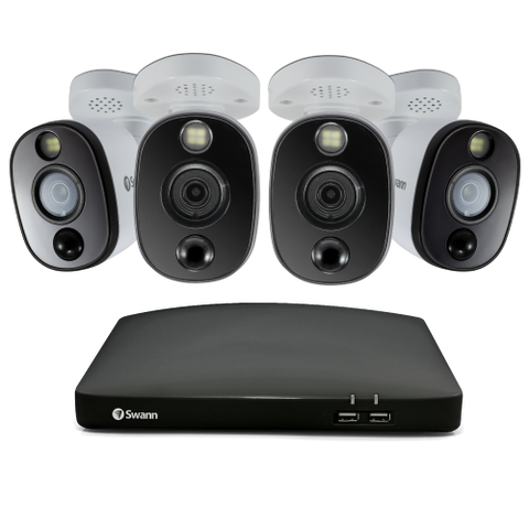 4 Camera 8 Channel 4K Ultra HD DVR Spotlight Security System | SWDVK-856804WL