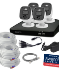 Home 4 Camera 8 Channel 2K DVR 1TB HDD Security System with Mic