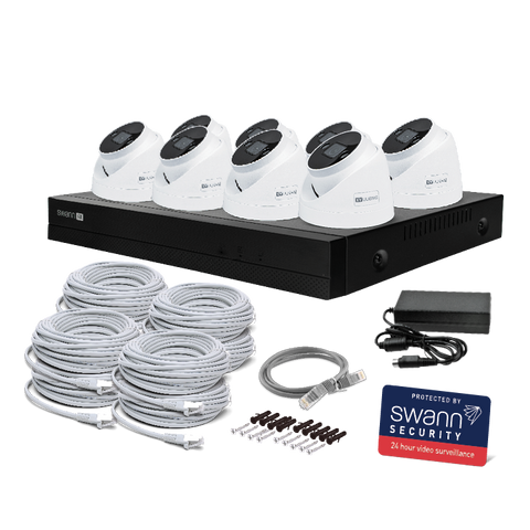 AdvancedX™ Wired Security System - 8 Dome Cameras, 16 Channel NVR
